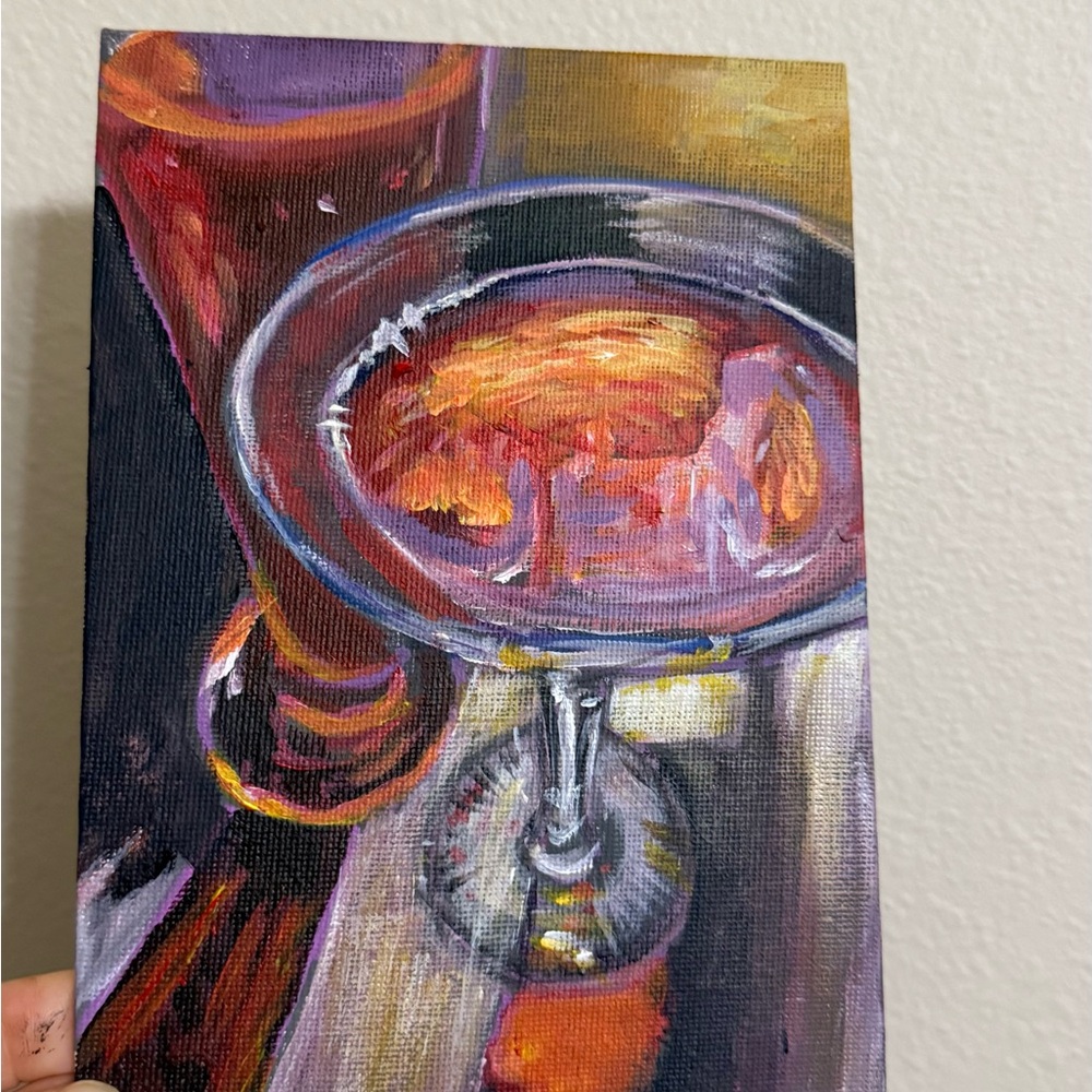 Original Acrylic Martini Painting